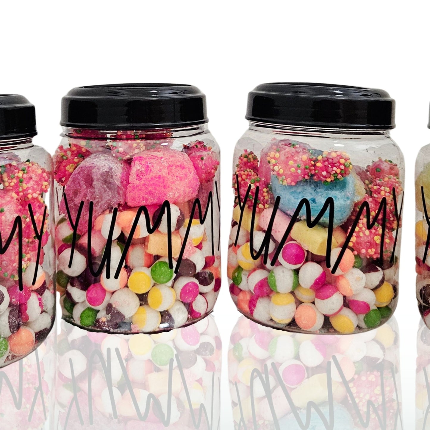 Mix Jar - Freeze Dried Candy, Skittles, Jolly Ranchers, Starburst, Air Heads and Nerds